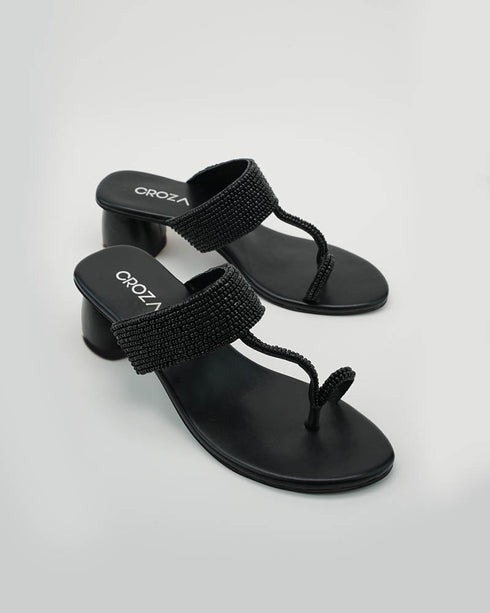 URWA Beaded Block Heels